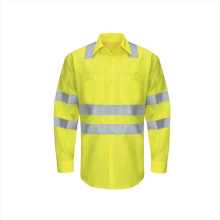 High visibility 100% cotton cheap safety polo reflective t-shirt